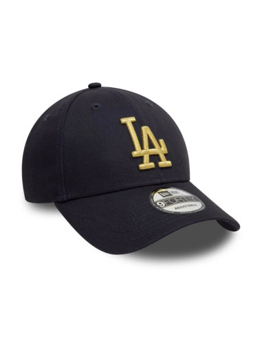 Czapka z daszkiem new era 9forty mlb la los angeles dodgers metallic navy strapback - 60595193