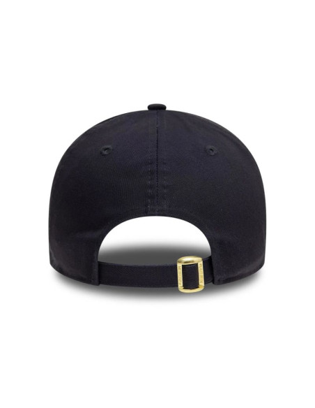 Czapka z daszkiem new era 9forty mlb la los angeles dodgers metallic navy strapback - 60595193