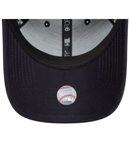 Czapka z daszkiem new era 9forty mlb la los angeles dodgers metallic navy strapback - 60595193