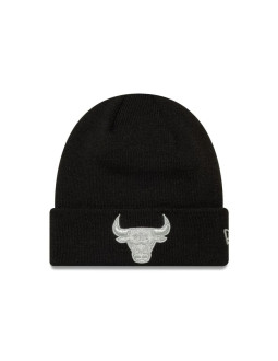 Czapka zimowa new era nba chicago bulls metallic black cuff knit beanie czarna - 60691272