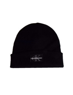 Czapka zimowa calvin klein ck logo beanie czarna - lz04d8080g-ub1 2