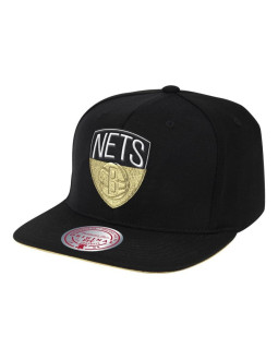 Czapka z daszkiem mitchell & ness nba brooklyn nets snapback - 6hssmm19489-bneblck