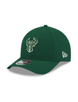 Czapka z daszkiem new era 9forty milwaukee bucks nba team m-crown dark green snapback - 60755461