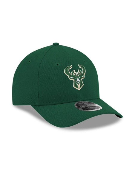 Czapka z daszkiem new era 9forty milwaukee bucks nba team m-crown dark green snapback - 60755461