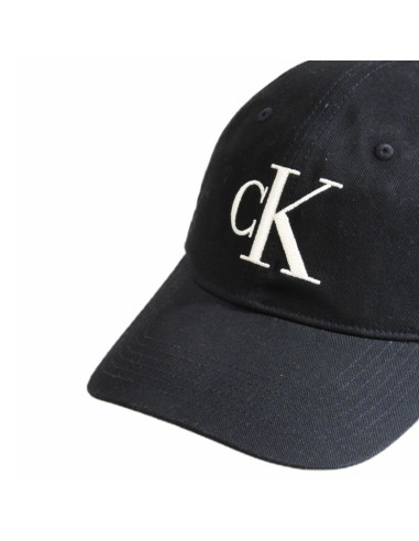 Czapka z daszkiem calvin kleinck jeans strapback czarna - lz04g5024g-ub1
