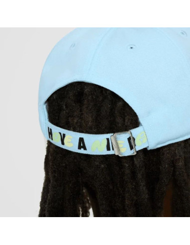 Czapka z daszkiem dziecięca nike club kids błękitna - fz0831-474