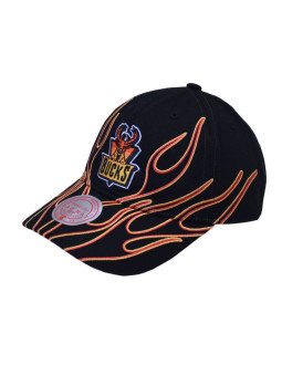 Czapka z daszkiem mitchell & ness nba milwaukee bucks flamez strapback - 6luxmm20018 cbublck