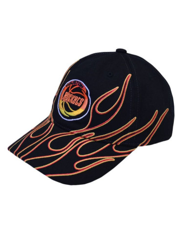 Czapka z daszkiem mitchell & ness nba houston rockets flamez strapback - 6luxmm20018 hroblck