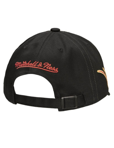 Czapka z daszkiem mitchell & ness nba la los angeles lakers flamez strapback - 6luxmm20018 lalblck