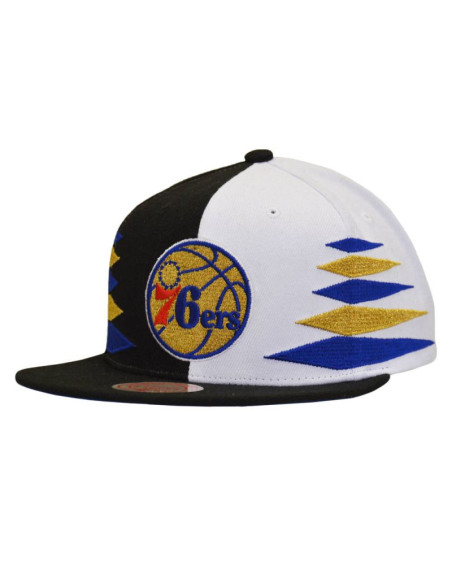 Czapka z daszkiem mitchell & ness nba diamond cut philadelphia 76ers - hhss1093-p76yypppbkwh