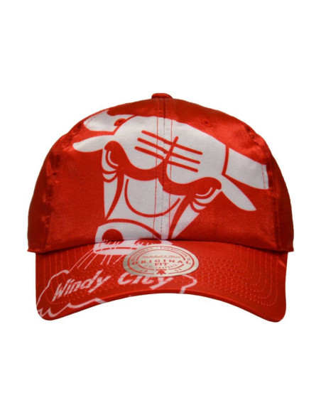 Czapka z daszkiem mitchell & ness nba chicago bulls strapback - hlux1095-cbuyypppred1