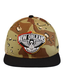Czapka z daszkiem mitchell & ness nba new orleans pelicans choco camo - hhss1101-nopyypppcamo 2