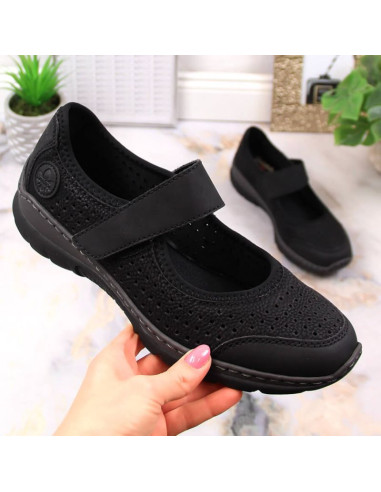 Komfortowe półbuty ażurowe rieker w rkr575