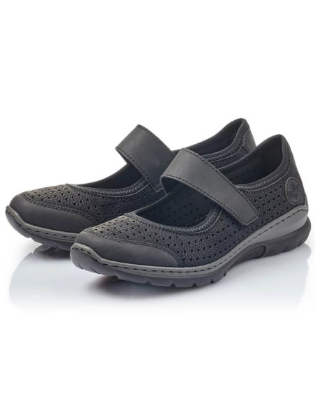 Komfortowe półbuty ażurowe rieker w rkr575