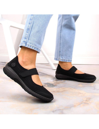 Komfortowe półbuty ażurowe rieker w rkr575