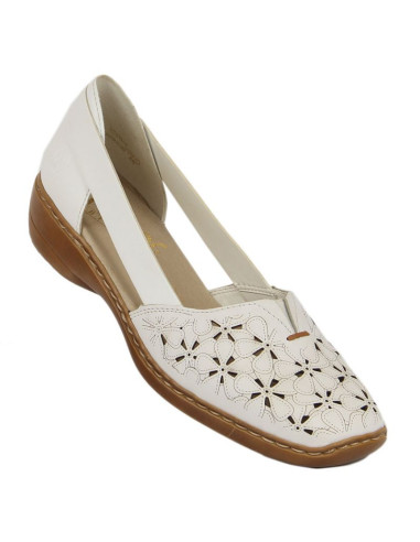 Półbuty skórzane ażurowe rieker w rkr442