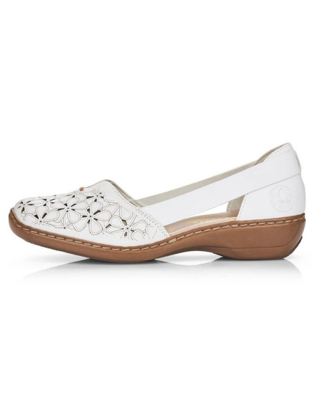 Półbuty skórzane ażurowe rieker w rkr442