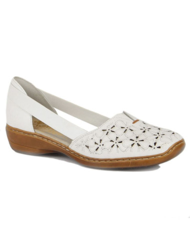 Półbuty skórzane ażurowe rieker w rkr442