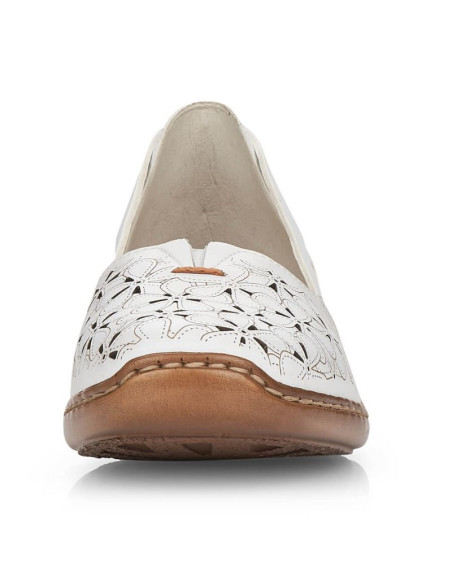 Półbuty skórzane ażurowe rieker w rkr442