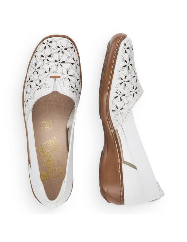 Półbuty skórzane ażurowe rieker w rkr442