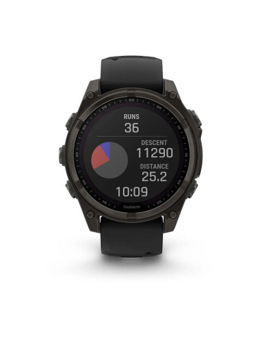 Zegarek garmin fenix 8 solar sapphire titanium carbon grey