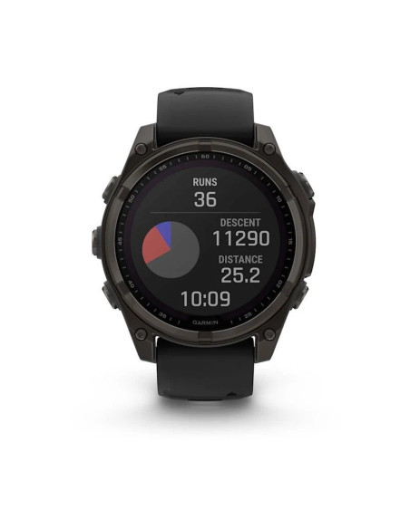 Zegarek garmin fenix 8 solar sapphire titanium carbon grey