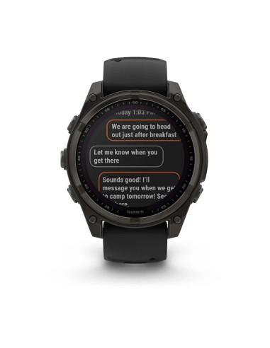 Zegarek garmin fenix 8 solar sapphire titanium carbon grey