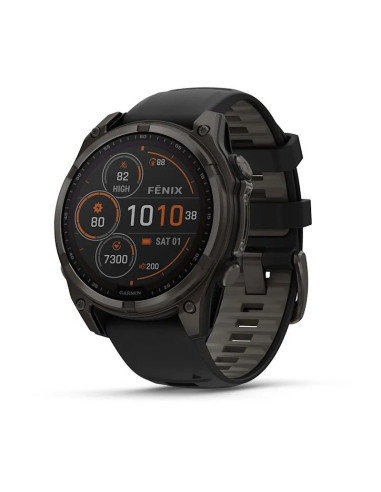 Zegarek garmin fenix 8 solar sapphire titanium carbon grey