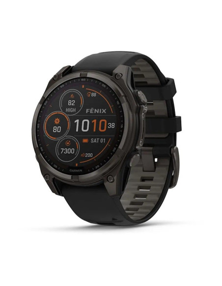 Zegarek garmin fenix 8 solar sapphire titanium carbon grey
