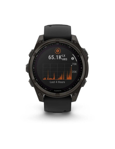 Zegarek garmin fenix 8 solar sapphire titanium carbon grey