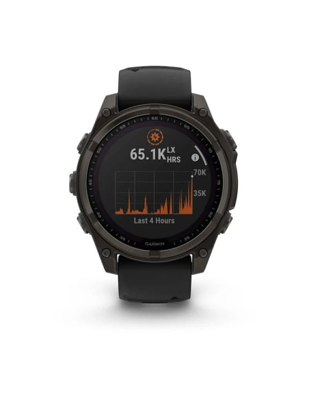Zegarek garmin fenix 8 solar sapphire titanium carbon grey