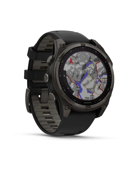 Zegarek garmin fenix 8 solar sapphire titanium carbon grey