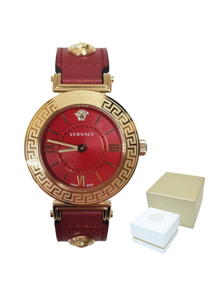 Zegarek damski versace tribute czerwono złoty - vevg00620