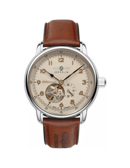 Zegarek męski zeppelin mediterranee open heart automatic 9666-5 + box
