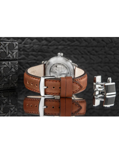 Zegarek męski zeppelin mediterranee open heart automatic 9666-5 + box