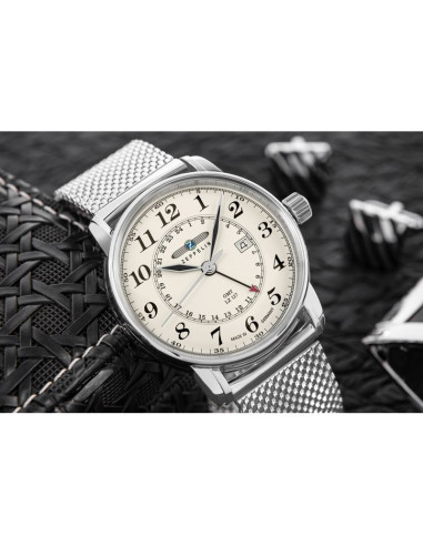 Zegarek męski zeppelin lz127 graf zeppelin gmt 7642m-5 + box