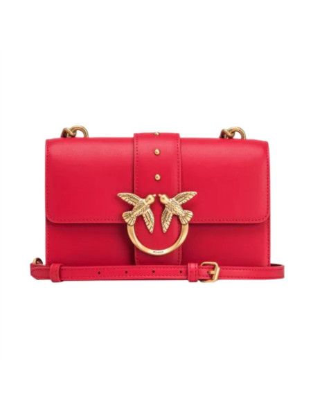 Torebka damska na ramię pinko mini love bag one simply red czerwona - 100059a0f1