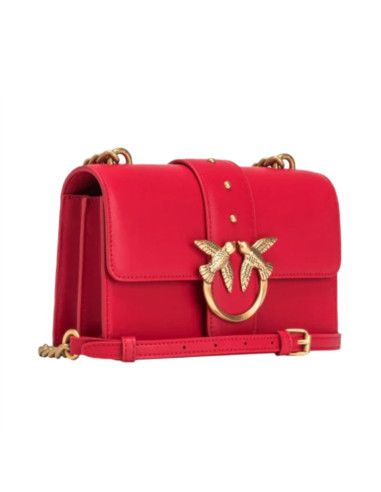 Torebka damska na ramię pinko mini love bag one simply red czerwona - 100059a0f1