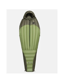 Qunature zimowy śpiwór puchowy zielony l