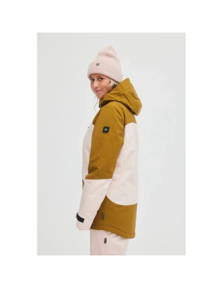 O'neill kurtka damska zimowa sportowa snowboard narty gtx recco różowa brązowa