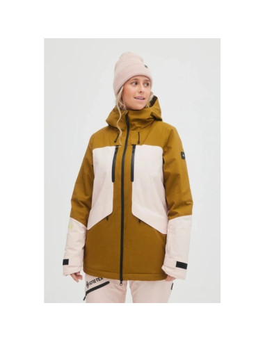 O'neill kurtka damska zimowa sportowa snowboard narty gtx recco różowa brązowa
