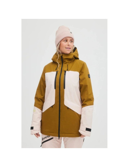 O'neill kurtka damska zimowa sportowa snowboard narty gtx recco różowa brązowa