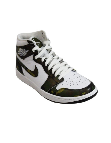 Buty sportowe męskie air jordan 1 high golf camo - dq0660-300
