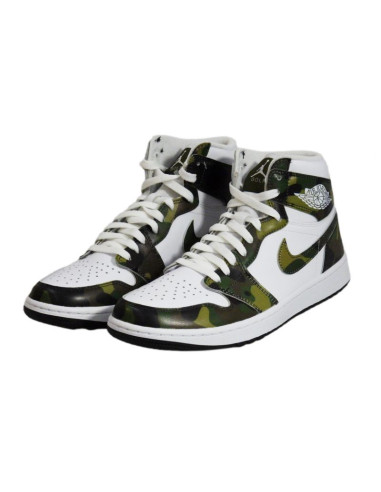 Buty sportowe męskie air jordan 1 high golf camo - dq0660-300