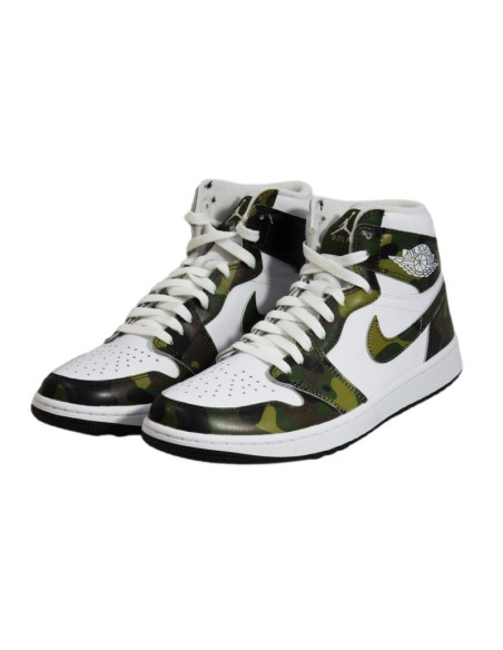Buty sportowe męskie air jordan 1 high golf camo - dq0660-300
