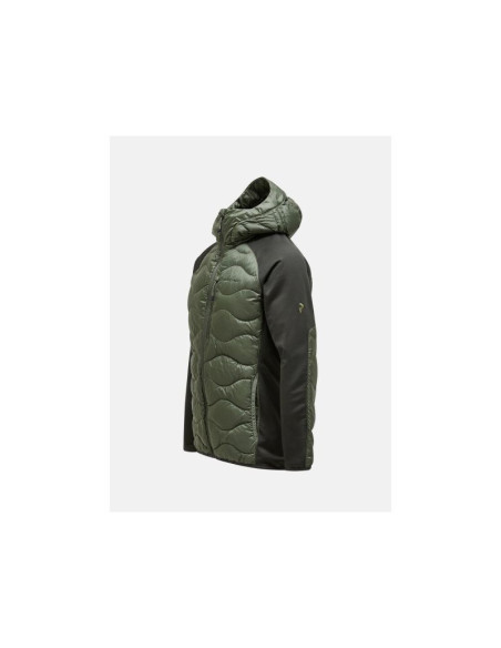 Kurtka peak performance m helium down hybrid hood zielony