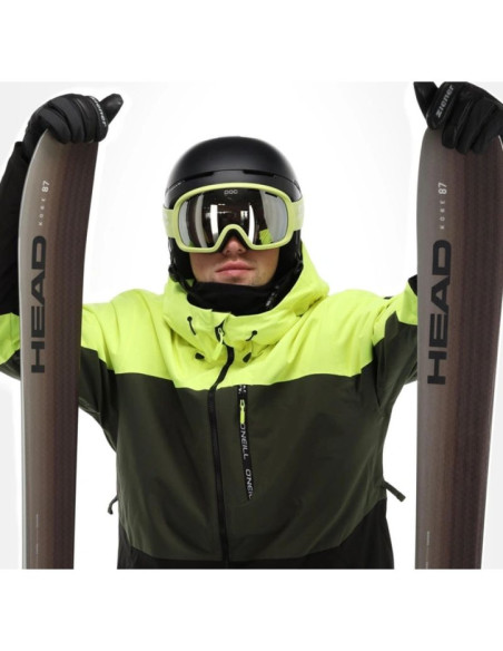 O'neill kurtka męska zimowa sportowa carbonite snowboard narty 10k zielona czarna