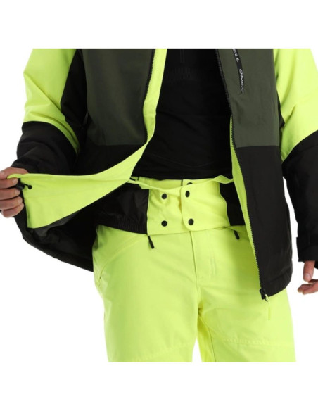 O'neill kurtka męska zimowa sportowa carbonite snowboard narty 10k zielona czarna