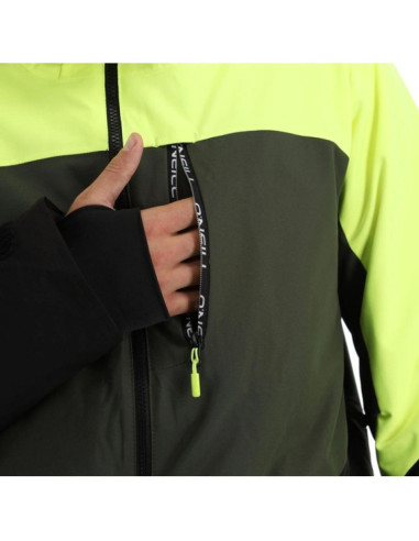 O'neill kurtka męska zimowa sportowa carbonite snowboard narty 10k zielona czarna