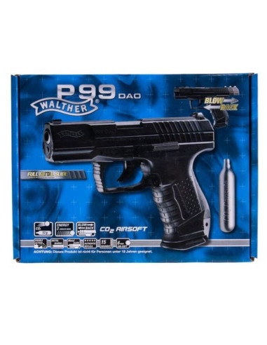 Pistolet asg walther p99 dao gbb co2